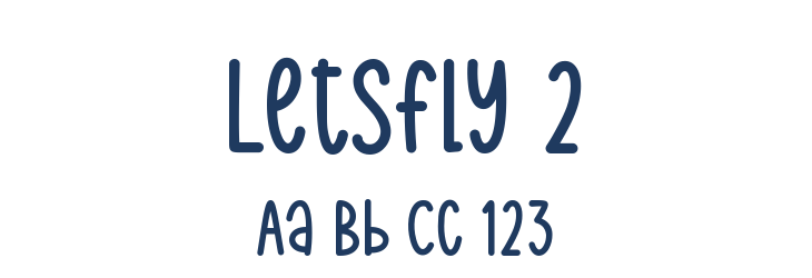 Letsfly 2 Font Preview