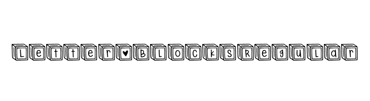 Letter ^  Blocks Regular フォント