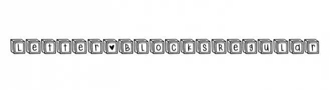 Letter ^  Blocks Regular  नि: शुल्क फ़ॉन्ट्स डाउनलोड