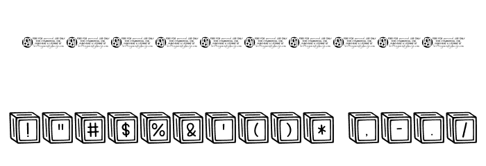 Letter ^ Blocks Regular Font OTHER CHARS