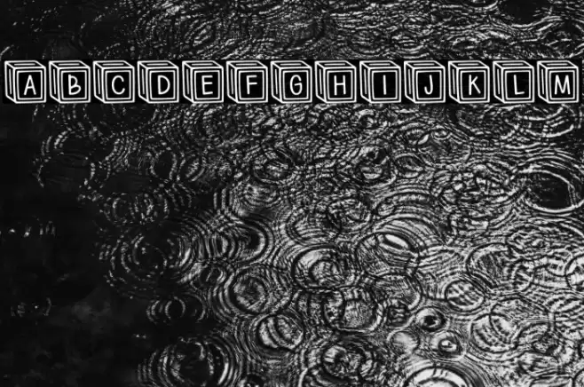 Letter ^  Blocks Regular फ़ॉन्ट examples