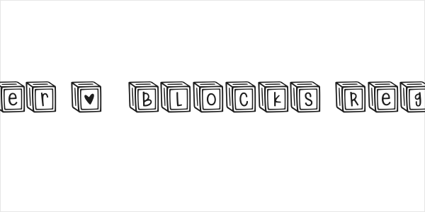 Letter ^  Blocks Regular Logo