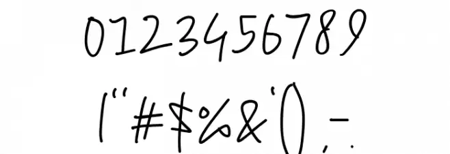 Letter Book Font OTHER CHARS