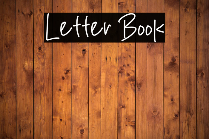 Letter Book Example 1