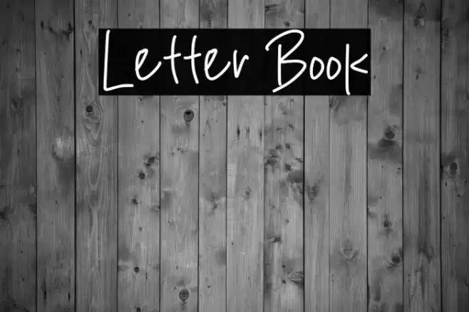 Letter Book Font examples