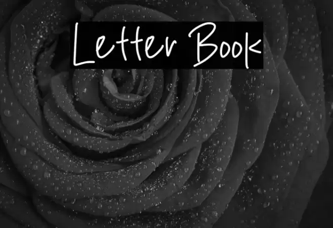 Letter Book Font examples