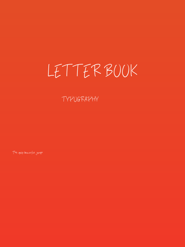 Letter Book Poster