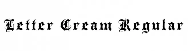 Letter Cream Regular  Free Fonts Download