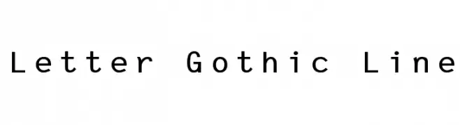 Letter Gothic Line 