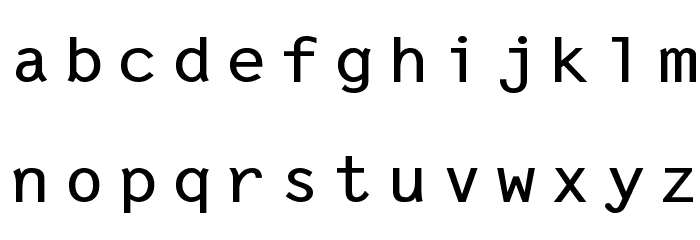 Letter Gothic Line Font LOWERCASE