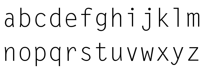 Letter Gothic Std(RUS BY LYAJKA Font LOWERCASE