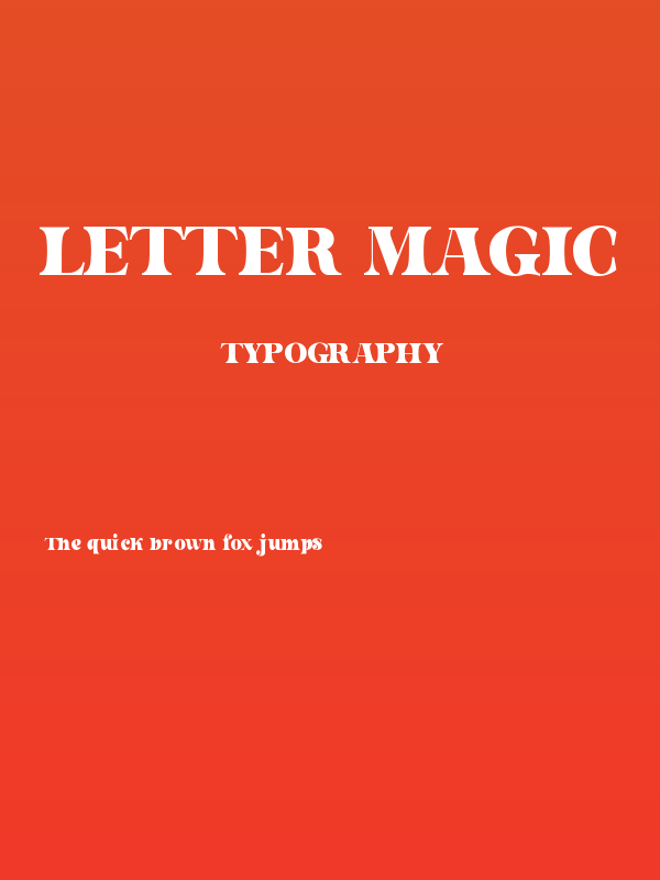 Letter Magic Poster