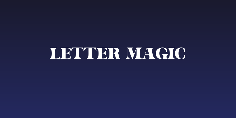 Letter Magic Social Header