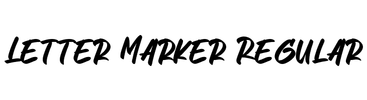 Letter Marker Regular  Descarca Fonturi Gratis