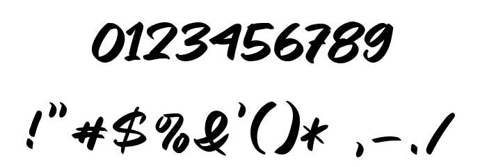 Letter Marker Regular Font OTHER CHARS