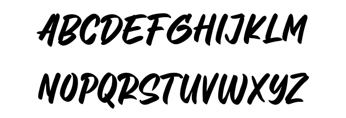 Letter Marker Regular Font LOWERCASE