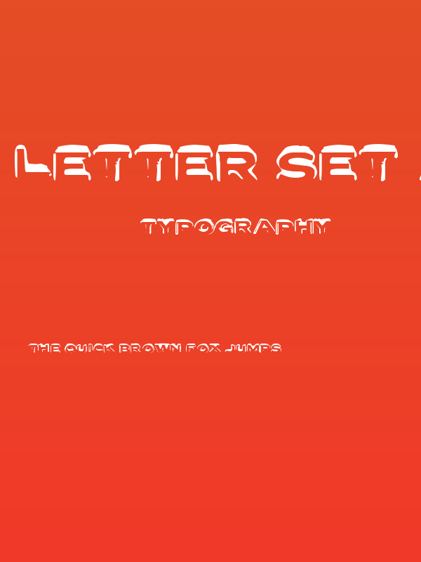 Letter Set A Poster