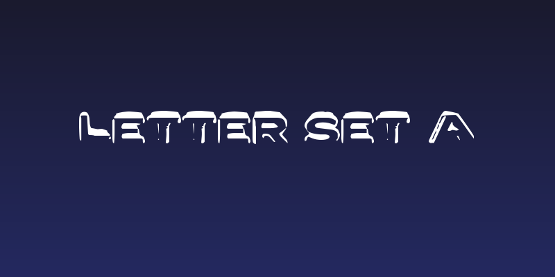 Letter Set A Social Header