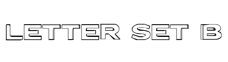 Letter Set B Font