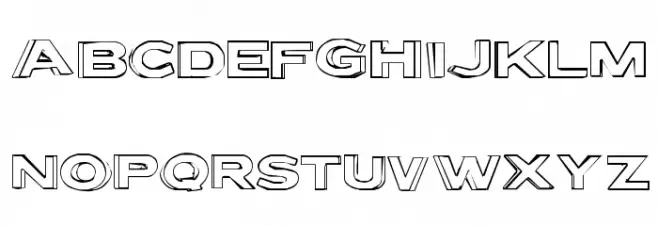 Letter Set B Schriftart Groß