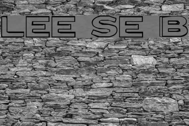 Letter Set B Font examples