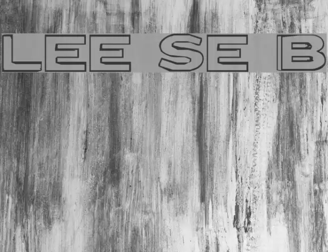 Letter Set B Font examples