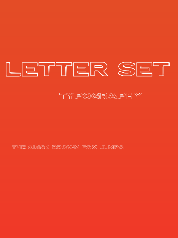 Letter Set B Poster