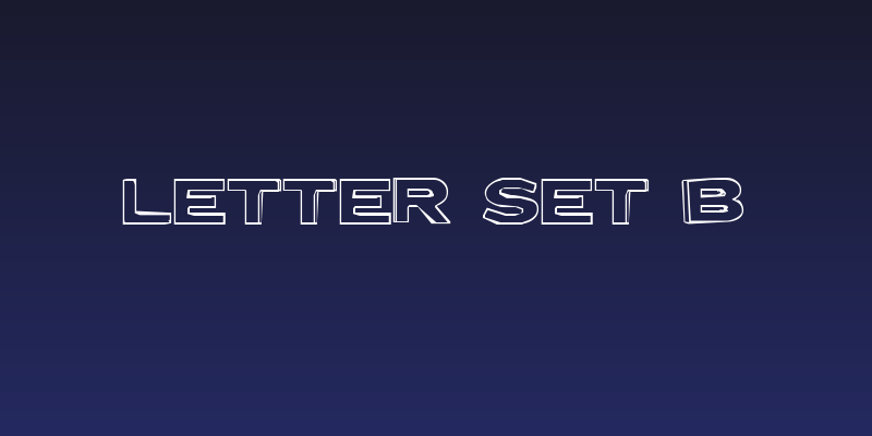 Letter Set B Social Header
