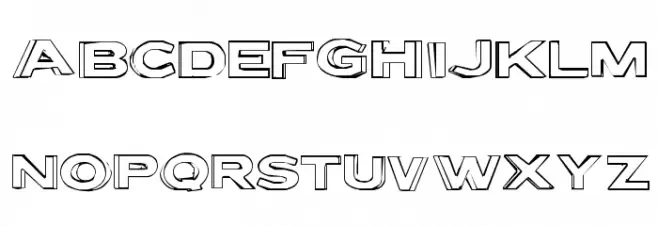 Letter Set B फ़ॉन्ट लोअरकेस