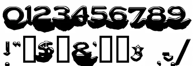 Letter Set C Font OTHER CHARS