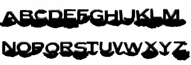 Letter Set C Fonte MAIÚSCULAS