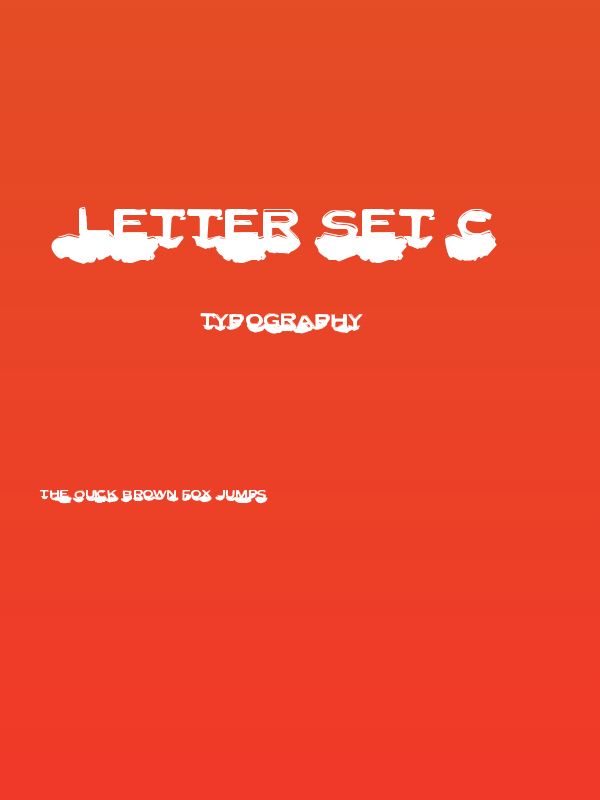 Letter Set C Poster