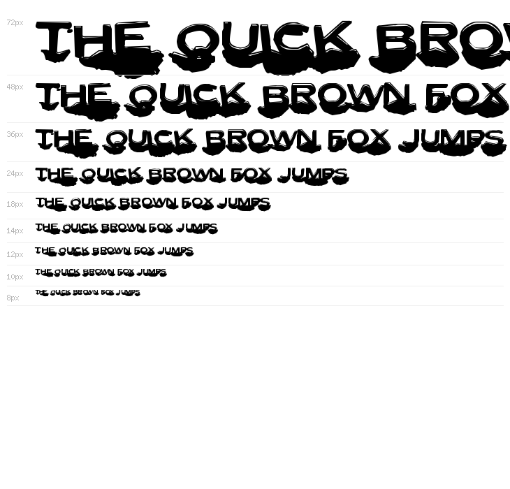 Letter Set C Waterfall