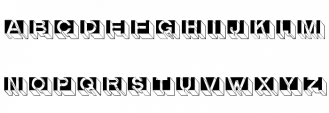 LetterBuildings फ़ॉन्ट अपरकेस