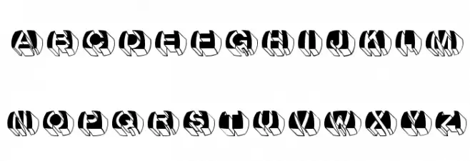 LetterBuildingsRoundContrast Шрифта ВЕРХНИЙ