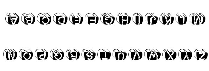 LetterBuildingsRoundContrast फ़ॉन्ट लोअरकेस