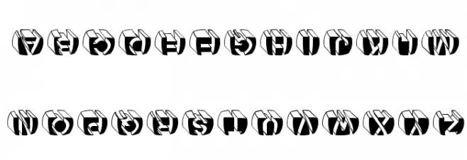 LetterBuildingsRoundContrast 字体 小写