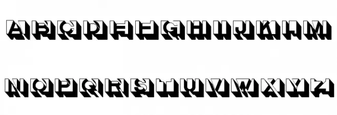 LetterBuildingsTHREE Polices MAJUSCULES