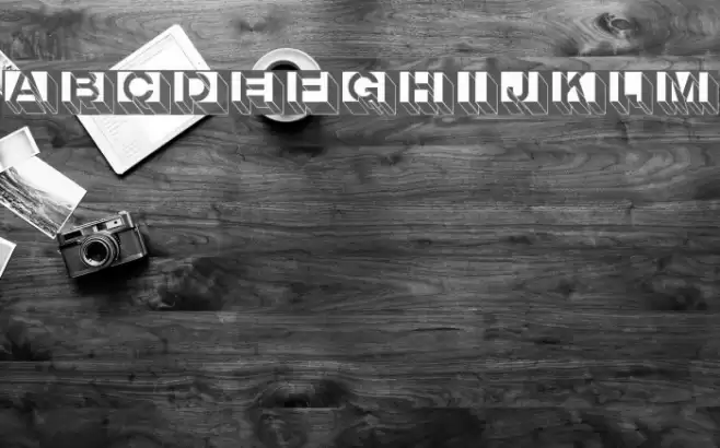 LetterBuildings Font examples