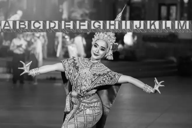 LetterBuildings Font examples