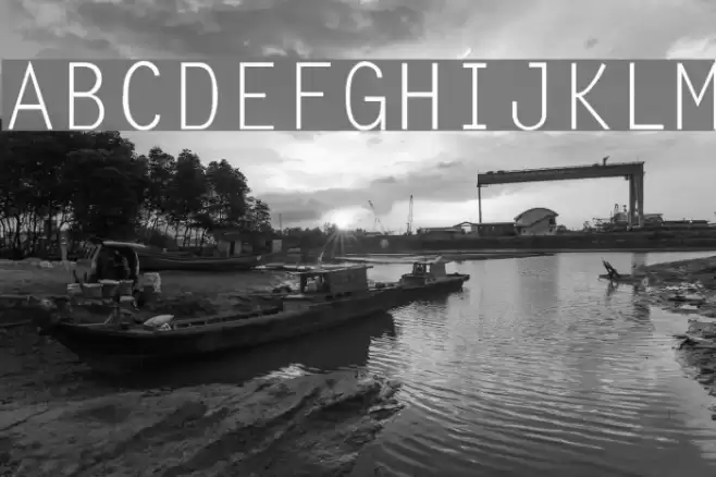 LetterGothic-Thin Schriftart examples