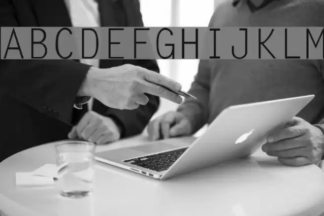 LetterGothic-Thin Schriftart examples