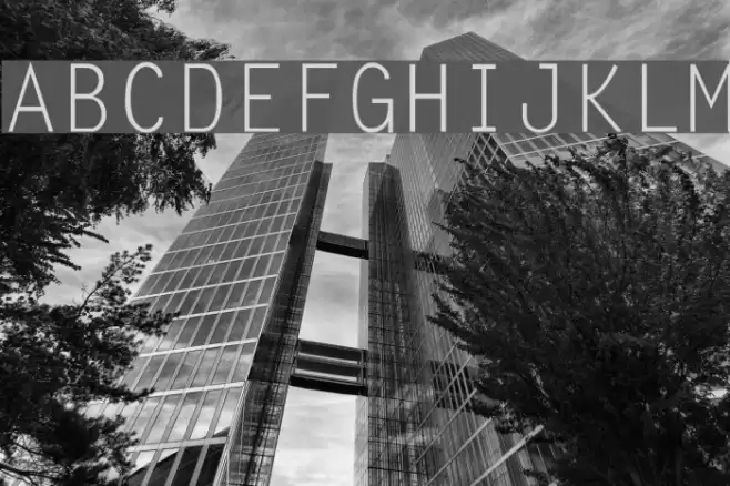 LetterGothic-Thin Schriftart examples