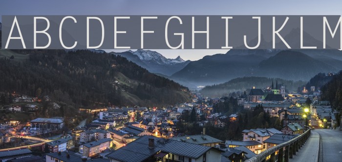 LetterGothic Font examples