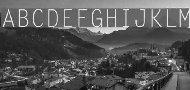 LetterGothic Font examples