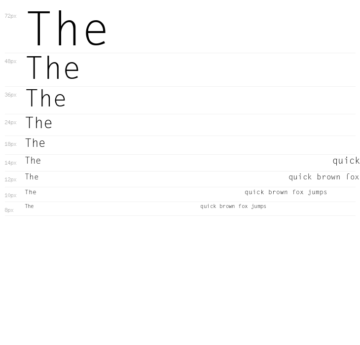 LetterGothic Waterfall