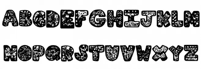 LetterGraphic 字体 大写