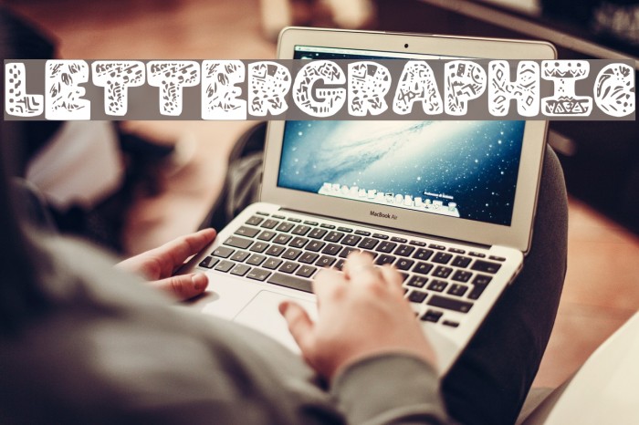 LetterGraphic Font examples