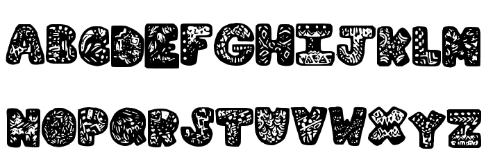 LetterGraphic Font LOWERCASE