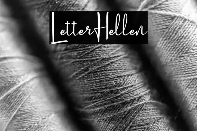 LetterHellen Font examples